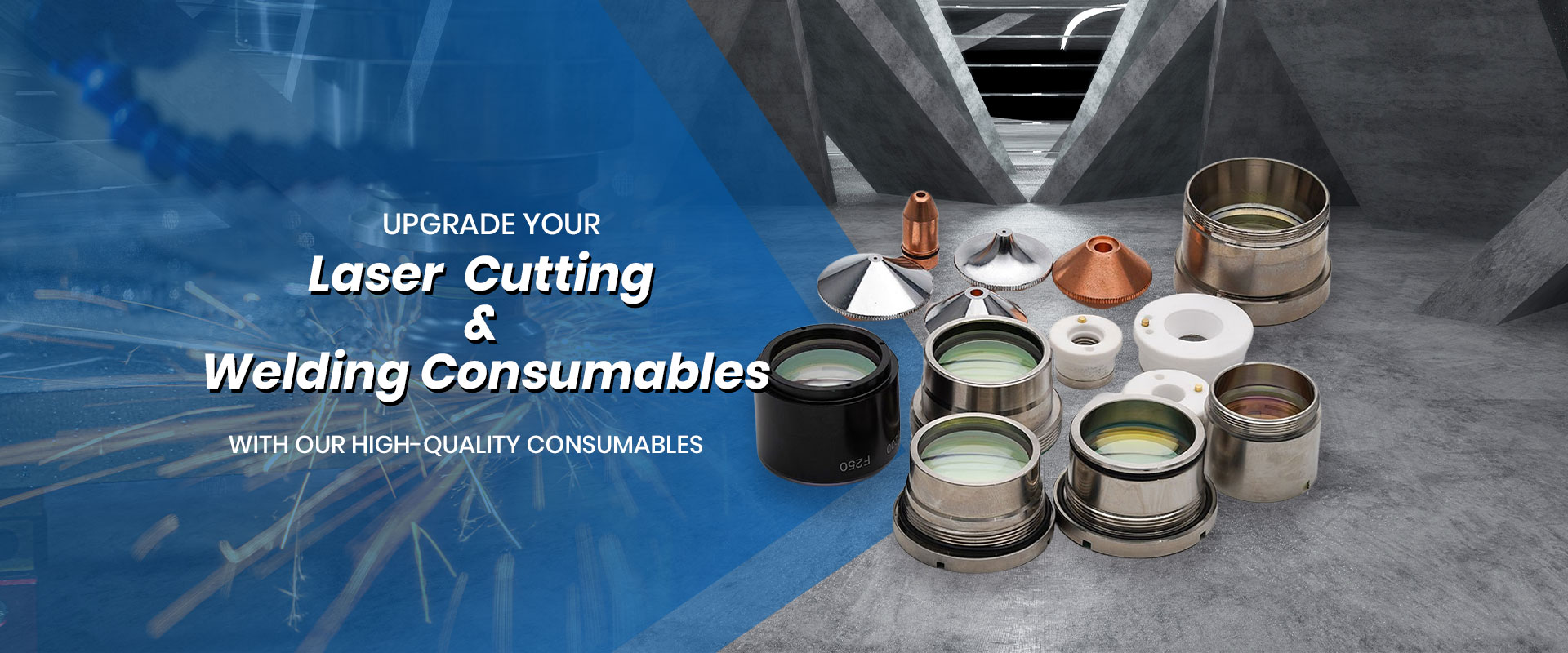 Upgrade your laser cutting and welding equipment with our high-quality consumables.
